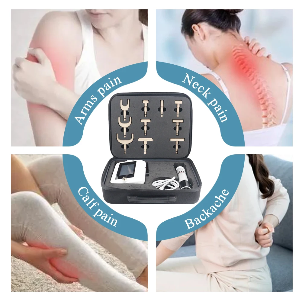 المهنية الكهربائية بتقويم العمود الفقري بندقية 10 رئيس قابل للتعديل الجسم الاسترخاء تدليك بتقويم العمود الفقري جديد شاشة تعمل باللمس مدلك 1800N