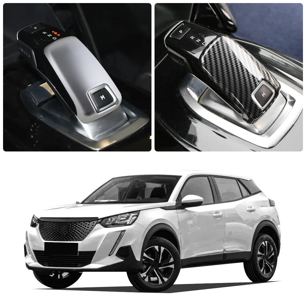Car Gear Lever Shift Protection Cover for Peugeot 2008 E2008 2020-2022 208 2020-2023 E208 2020-2023 Car Sticker Accessories