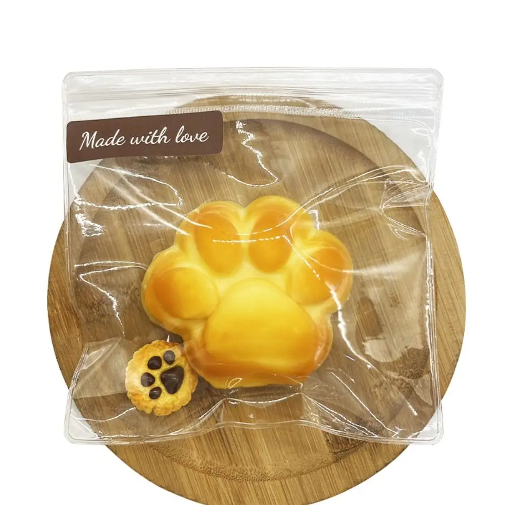 Squishy-Jouet de simulation de pied de chat frit pour adultes, jouet à presser créatif, crème alimentaire, rouleau de riz, levage lente, anti-souligné, Charleroi Eve