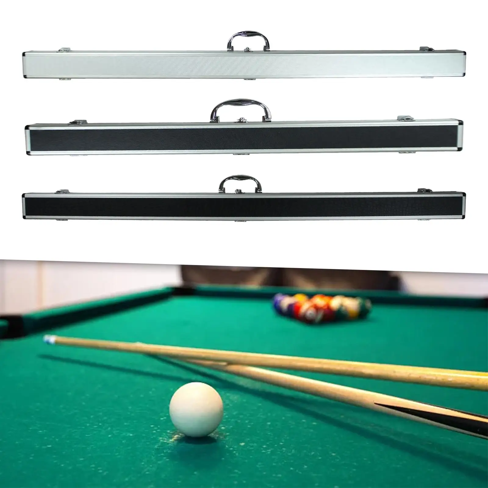 3/4 Billiard Stick Case Handbag Protector Container Billiard Carrying Bag for Travel Outdoor Enthusiast Exercise Training