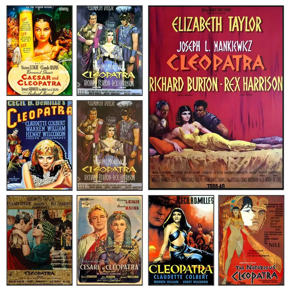 Historical Film Cleopatra Poster Trendy Aesthetic Wall Decor for Dorm & Bedroom