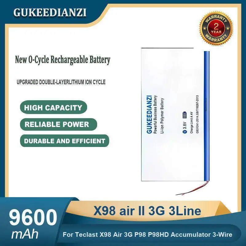 بطارية لـ Teclast X98 Plus 2 Plus2 Air 3G P98 P98HD X89HD X89 kindow P89 3G M89 P89SE air P98 3G P98HD v99i X6 pro X6pro X4 #3