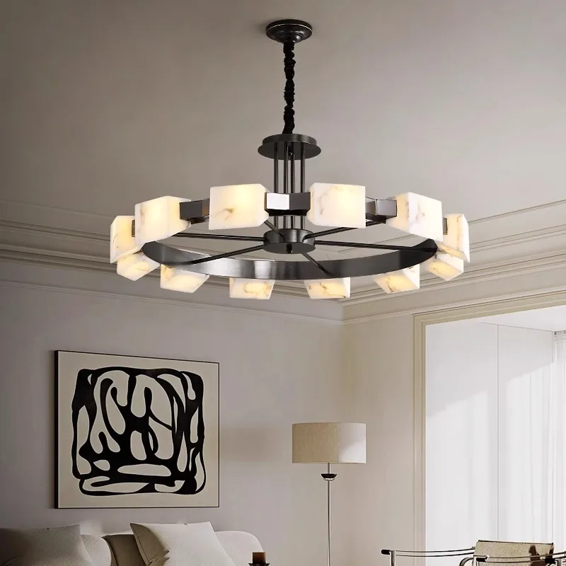 AiPaiTe LED marble living room chandelier for dining room, bedroom room decoration, ceiling lamp/chandelier