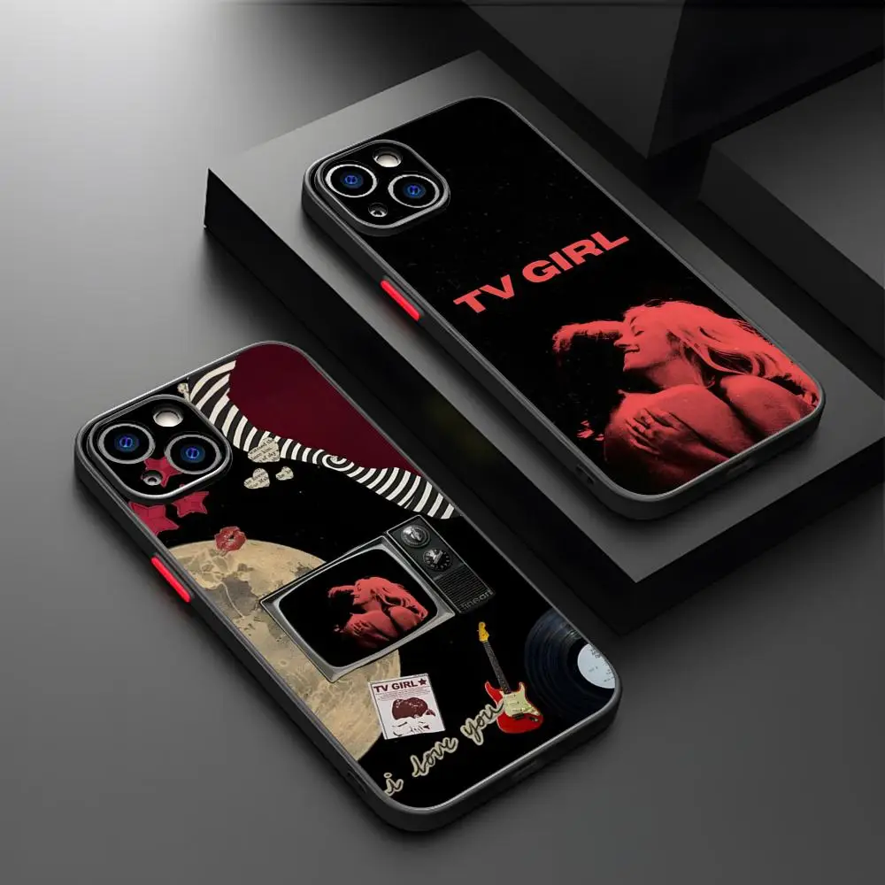 Hot Band T-TV Girl Phone Case For IPhone 16 15 14 13 11 12 Pro Max Mini Xs X Xr 7 8 Plus Se Back Cover