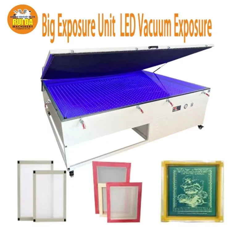 Customized 120*150cm LED Silk Screen Printing Light Exposure Unit Screen Printing Exposure Machine