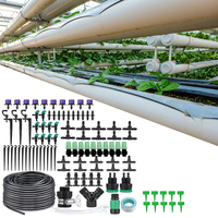 153pcs/set Micro Spray Irrigation Device Water-saving 30m Garden Hose Micro Drip Watering Kits Practical Irrigation Equipment