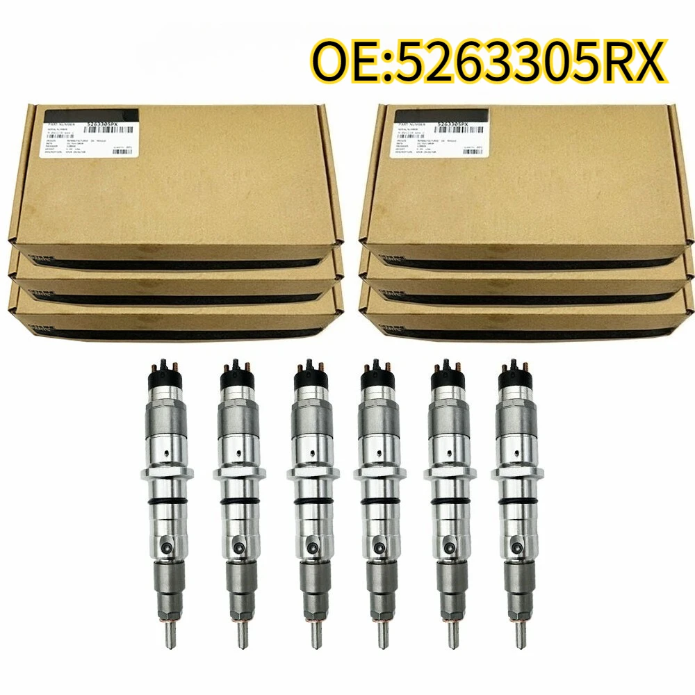 

For 6Pcs 5263305RX For Cummins ISC ISL 8.3L Engine Fuel Injector