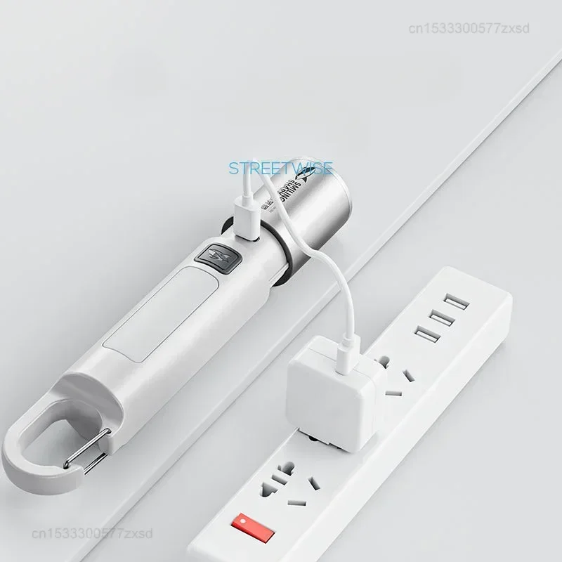 Xiaomi-Lampe de poche multifonctionnelle aste avec lumière latérale, lampe de bain extérieure, haute luminosité, ménage d\'urgence, camping