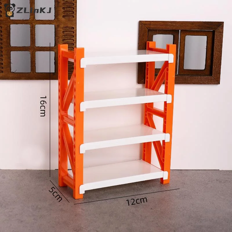 ▶ مقياس 1:12 أرفف تخزين محاكاة لبيت الدمى رفوف المستودعات نموذج بيت الدمى ملحقات تزيين الأثاث الصغير #6