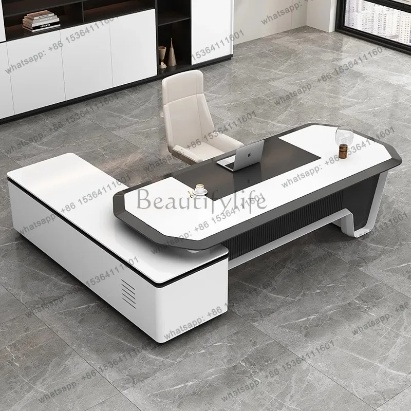 LJY Modern L Shapes With Drawers Storage Gamer Computer Desks Executive Office Desk Furniture On Sale Home Office Writing Desk