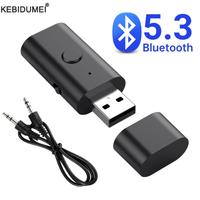 USB Bluetooth 5.3 Audio Transmitter Receiver 3.5mm AUX Wireless Adapter for TV PC Headphone Home Stereo Car HIFI Music