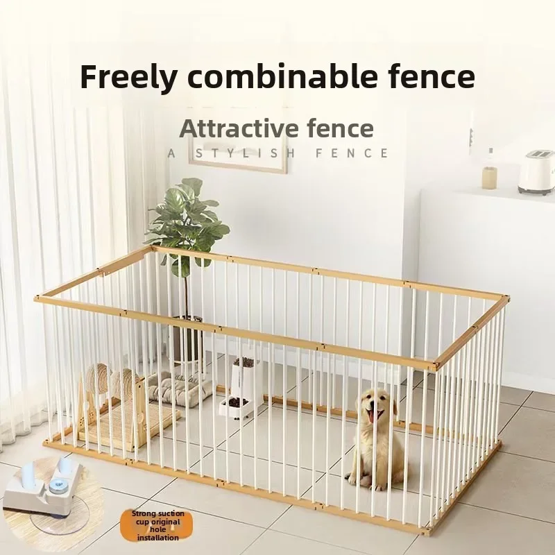Indoor Pet Gate Fence Barrier Divider Door Modular Adjustable Metal Pet Barrier Fence Indoor No Drill Small Medium Cats Dogs