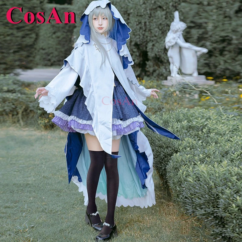 CosAn Anime Saint Cecilia And Pastor Lawrence Cecilia Cosplay Costumes Sweet Elegant Uniform Halloween Party Role Play Clothing