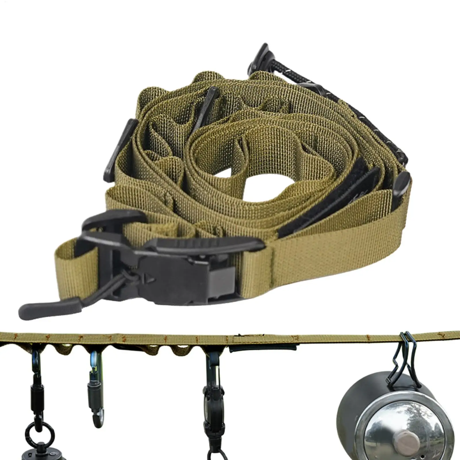 Utility Straps Quick Release Storage Tool Holder Water Bottle Carrier Straps with Buckles for Outdoor Hiking Picnic Beach