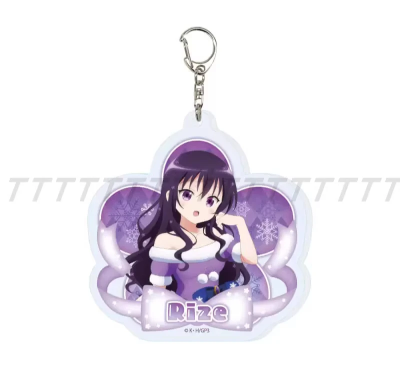 Gioco Hoto Kokoa Kafuu Chino Tedeza Rize Ujimatsu Chiya Kirima Sharo Portachiavi Bambola Anime Acrilico Portachiavi Ciondolo Regalo