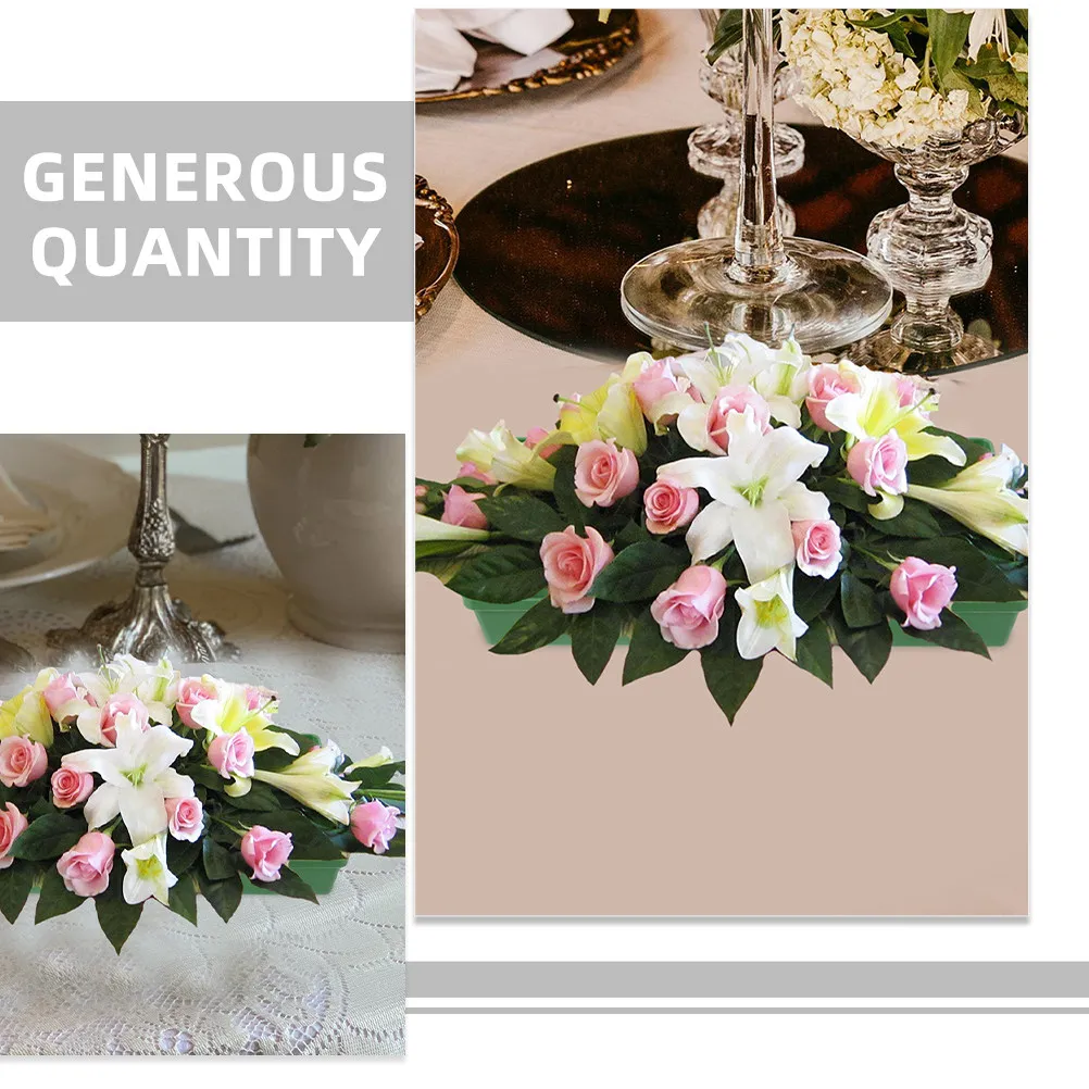 8Pcs Flower Mud Tray Plastic Foam Tray for Flower Arrangement Supplies Stable Elegant Minimalist Floral Display Landscape Tool