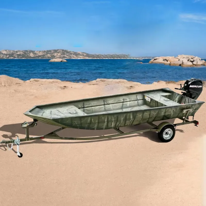 Customized Welded Aluminum Flat Bottom Jon Boat DNV 5052 CE Marine Grade Gas-Fueled Fishing Vessel Available