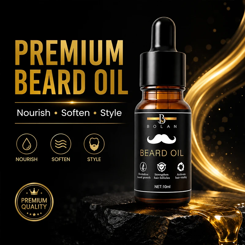 30ml Beard Oil Softens & Conditions Facial Hair, Nourishes Dry Beard, Smooth Beard Care Oil for Thick Fuller Looking for Men