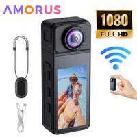 1080 HD Action Camera 1.97 Inch Display 270° Rotatable Lens WiFi Sports Action Camera Wearable Vlog Recorder Thumb Action Camera