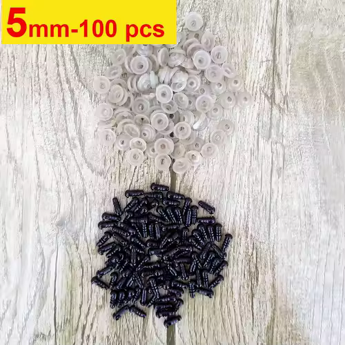 100pcs 8/10/12/14mm Plastic Safety Eyes For Toys Diy Mix Size Crochet Animal Eye For Doll toys amigurumi Accessories - Image 8