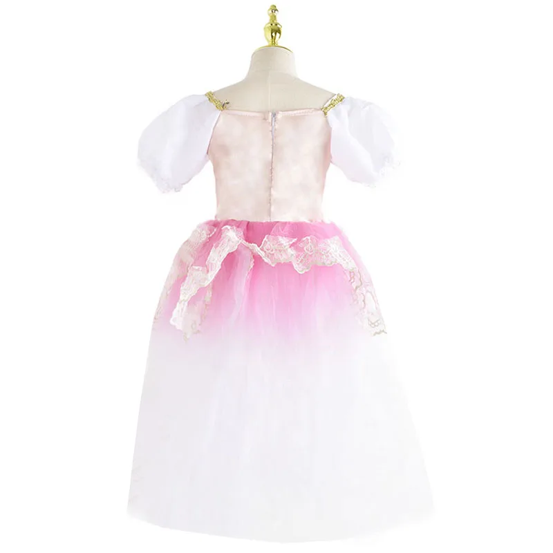 Tutu romantique professionnel longue en Tulle, robe de Ballet pour femmes et filles, robe de soirée de ballerine, Costumes de danse de Ballet pour enfants