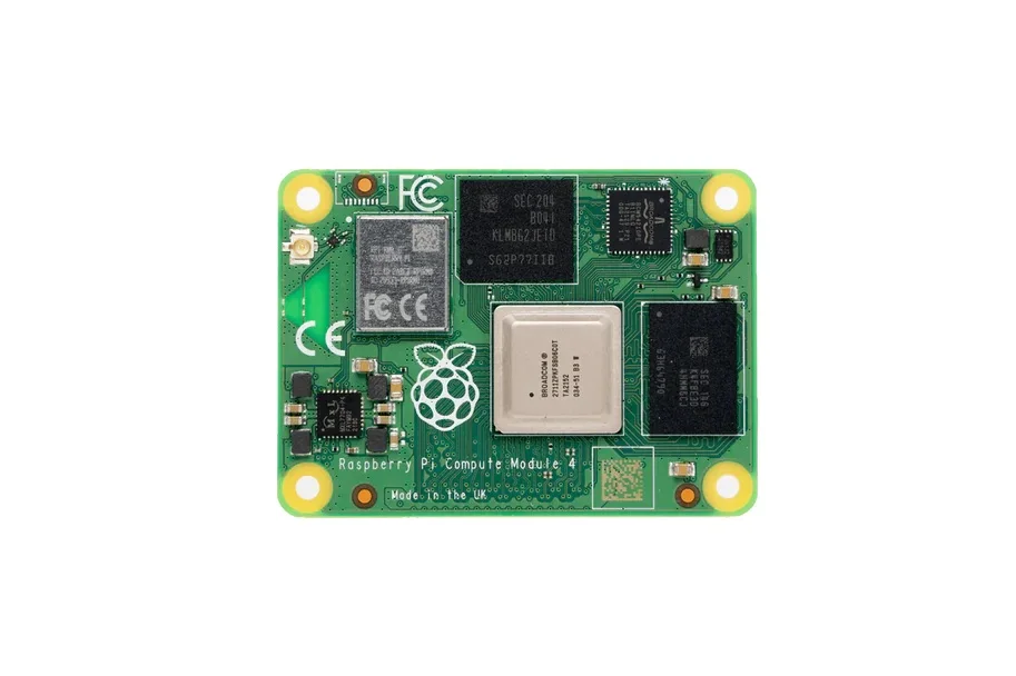 Module de calcul Raspberry Pi 4 (CM4) 2/4/8 Go de RAM, 16/32 Go eMMC, Wi-Fi 2,4/5,0 GHz et Bluetooth 5.0