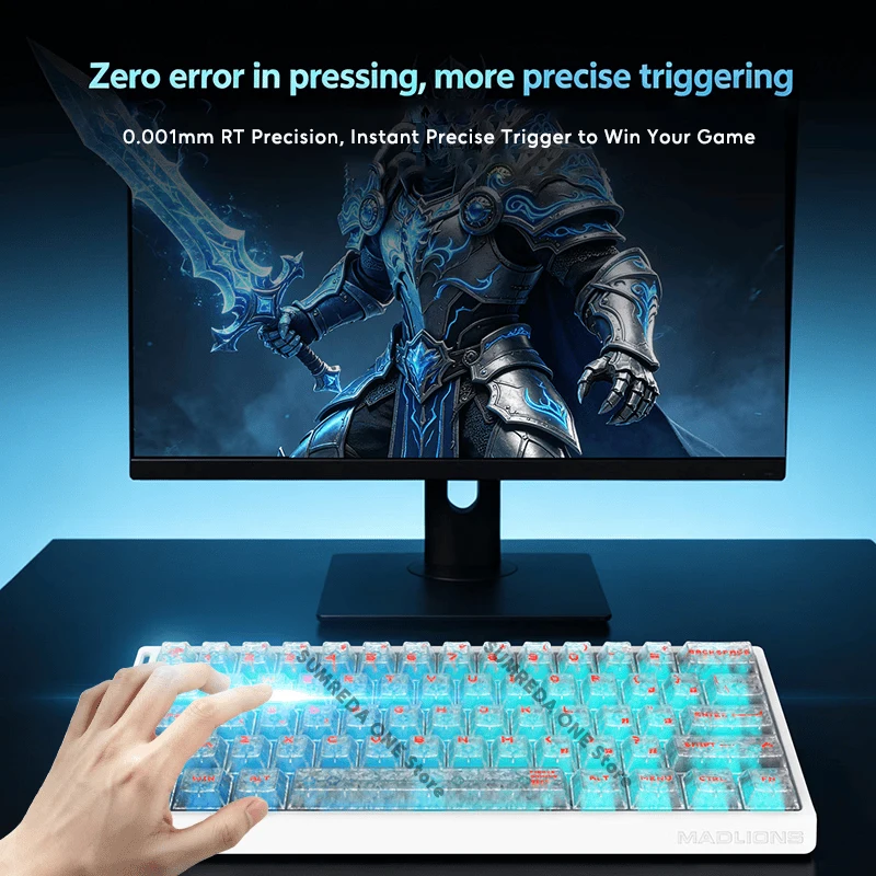 Madlions Mad60 V2 Mad68 V2 Mad 60he Mad 68he Mad60 Mad68 Magnetic Gaming Mechanical Keyboard 60% Hotswap RGB 8K Gamer Keyboard