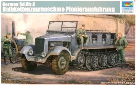 

Комплект пластиковой собранной модели танка Trumpeter TP05530, немецкий Sd Kfz.6 5-тонный полудорожный транспортный автомобиль для персонала 1/35
