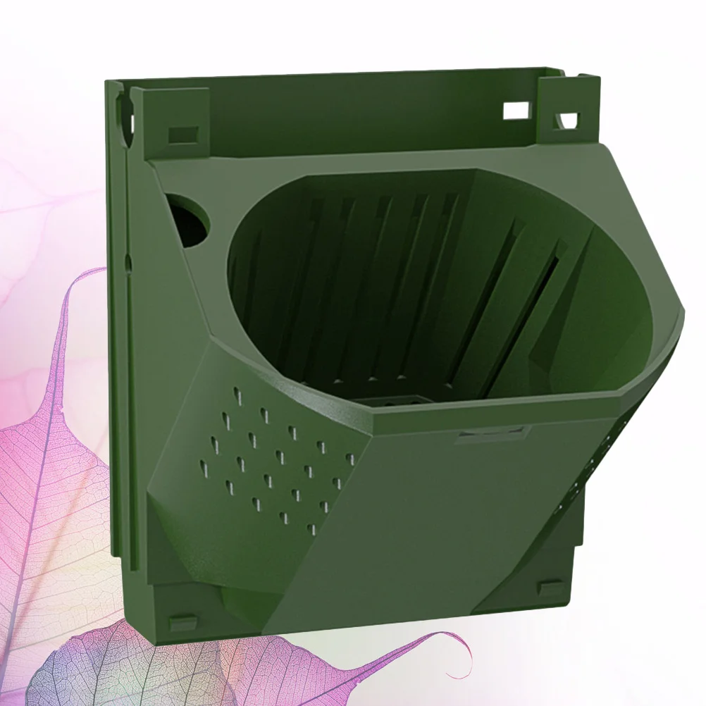 1 قطعة ثقب واحد اناء للزهور تكويم جدار عمودي زارع للشرفة ساحة فناء سياج داخلي في الهواء الطلق حديقة استخدام الأخضر #2