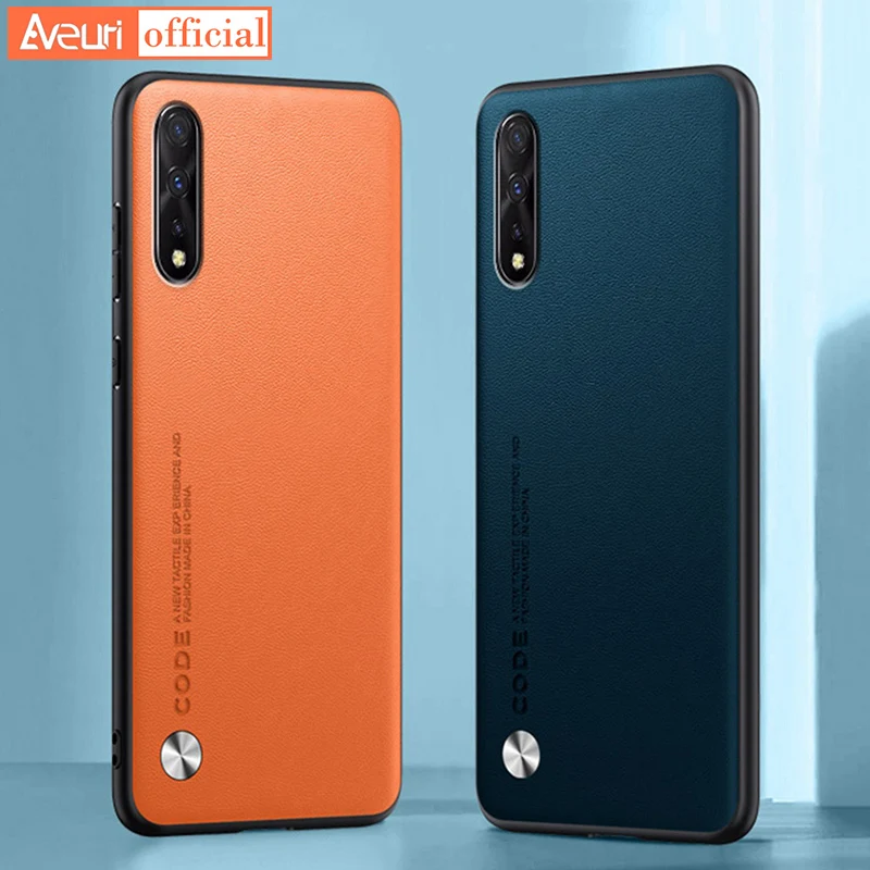 Телефон чехол для Vivo 1907 iQOO Neo, Роскошный чехол из искусственной кожи для Vivo V17 Neo S1 Z5 Z1X Y7S, матовый чехол