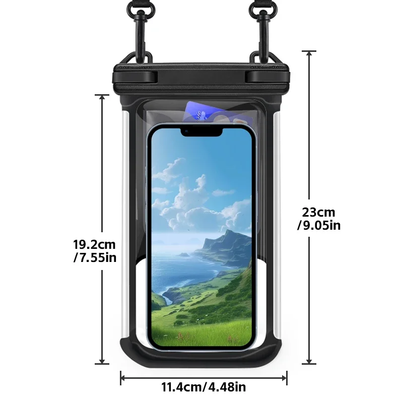 HAISSKY Bubble Floating Waterproof Swimming Bags Outdoor Travel Crossbody Phone Pouch For iPhone 17 16 Pro Max Samsung Xiaomi