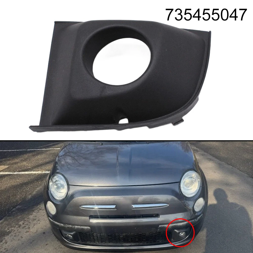 OEM 735455047 Fog Light Frame for Left Front Bumper on For Fiat 500 2007 2008 2009 2010 2011 2012 2013 2014 2015