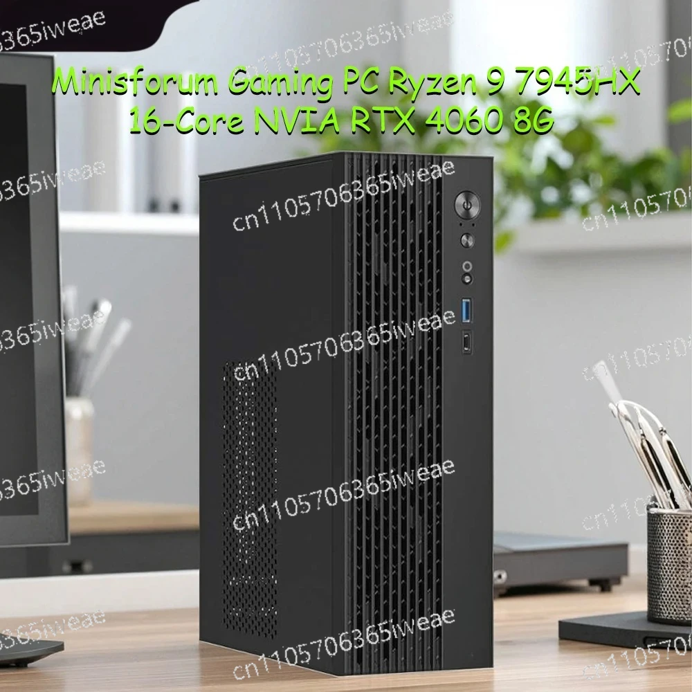 Windows 11 Pro Compact Desktop Gaming Enthusiast Minisforum Small Gaming PC - AMD