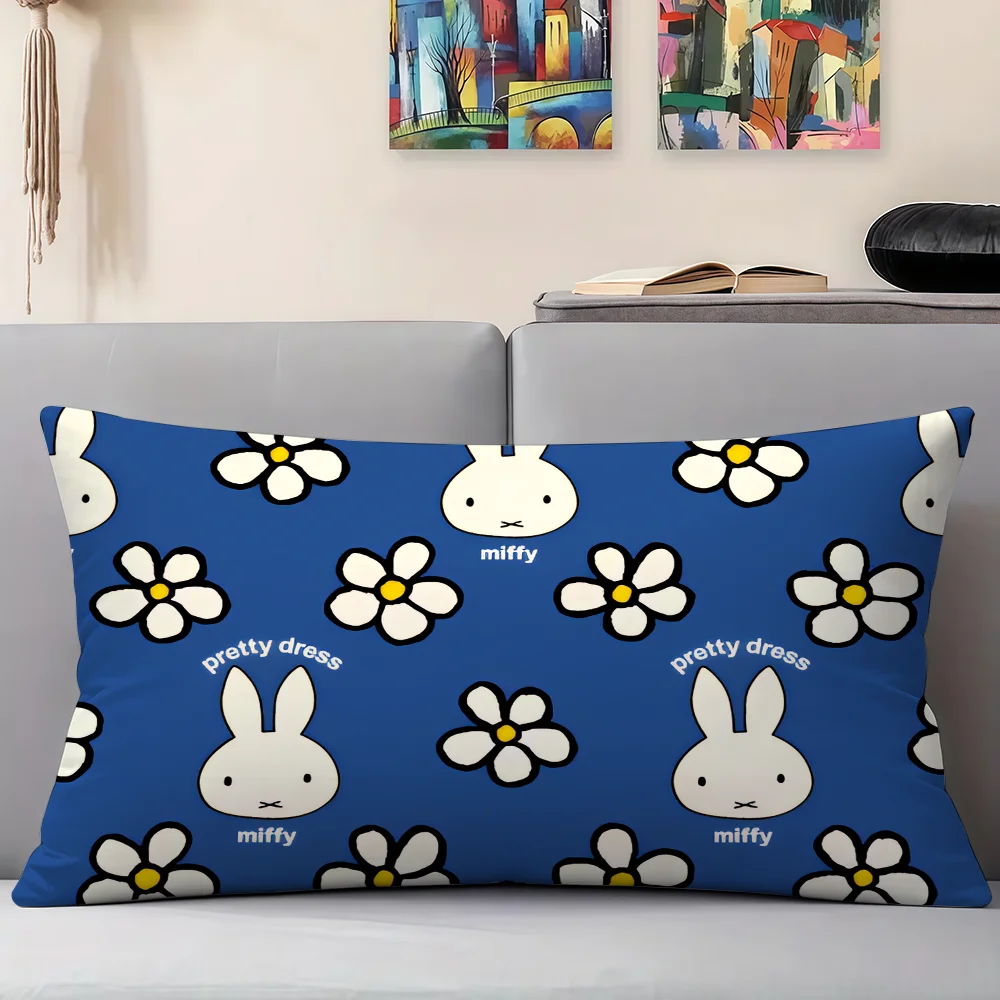 Cartoon Cute M-Miffy rabbit Mo - đánh giá và giá Pillow Cover 20X20