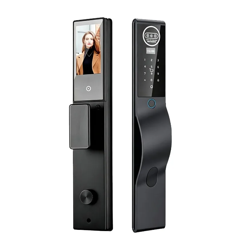 Outdoor waterproof smart lock facial recognition visual with monitoring fingerprint password lock villa courtyard door lock