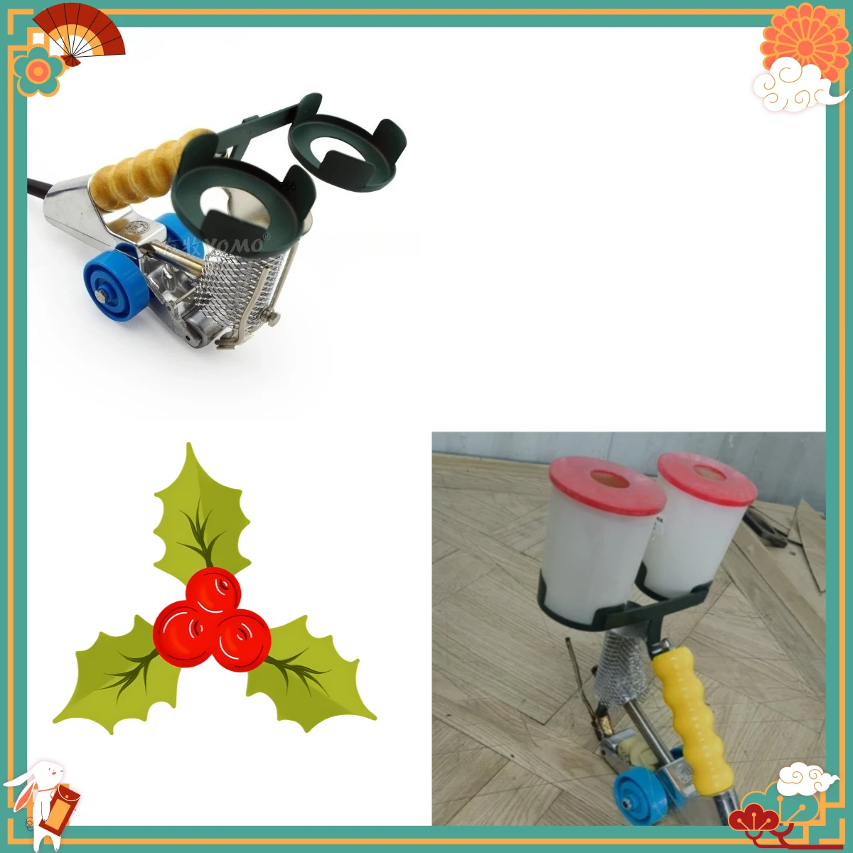 Portable sewing machine, high-efficiency single board mounting machine, double glue thread cycloidal single board machine