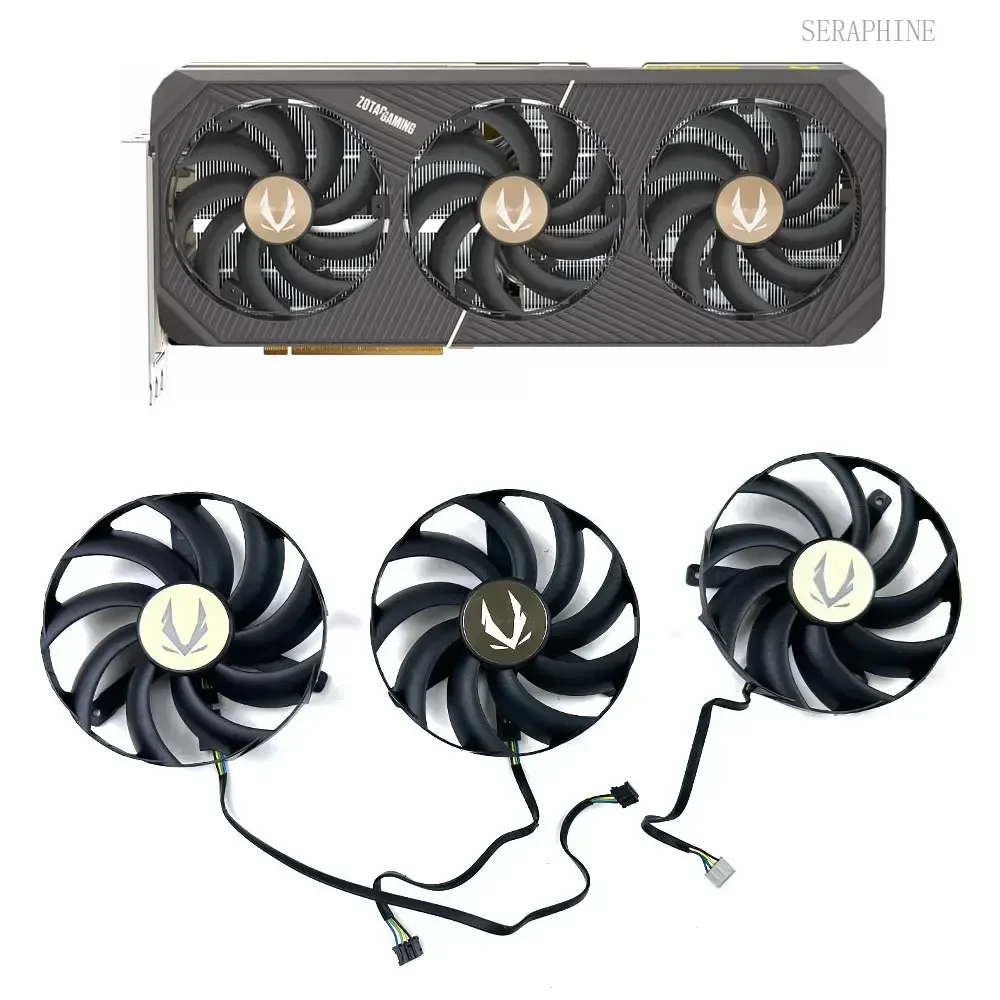 Cooling Fan 97MM 4PIN 12V 0.6a RTX5070 5080 5090 D CPU FAN RTX ZOTAC 5070 5080 5090 D SOLID CORE OC Video Card Fans