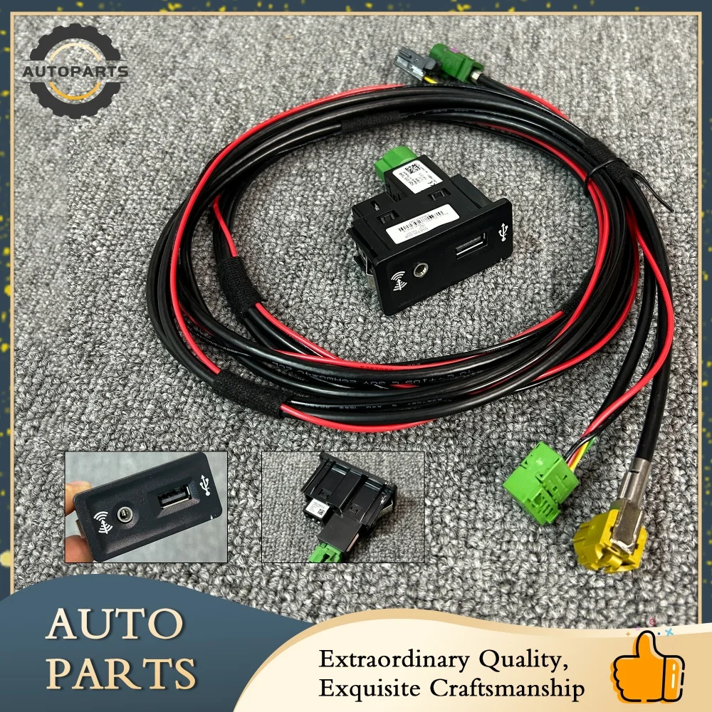CarPlay Media USB AUX Switch MIB2 MDI USB AMI Adapter for VW Golf 7 MK7 VII and Passat B8 5Q0035726E 5Q0 035 72E