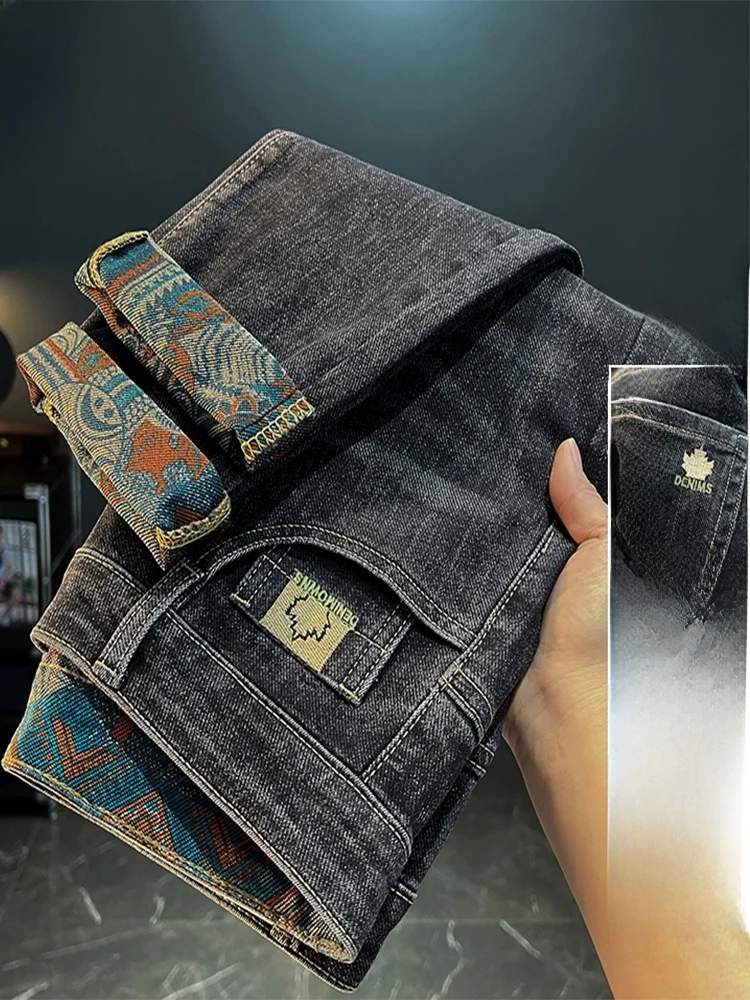 Calças Jeans Masculinas Slim Fit de Alta Qualidade TUCANO, Finas e Elásticas, Estilo Moderno, Calças Longas para Jovens, Moda...