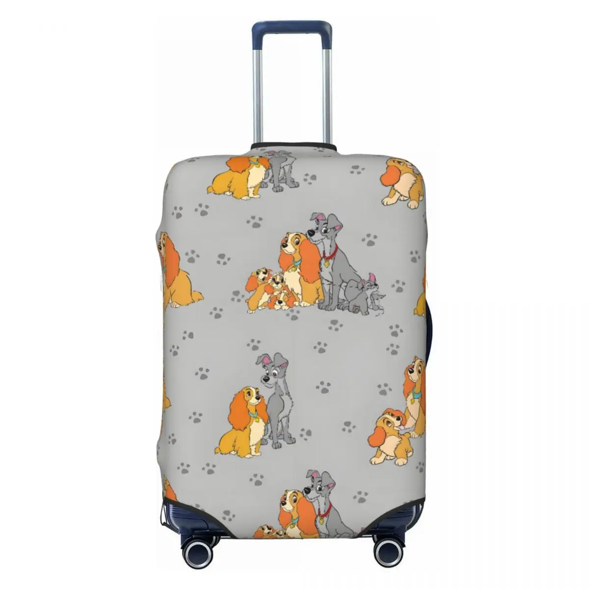 

Эластичный чехол для чемодана с изображением Леди и Трампа, милый мультяшный защитный чехол для путешествий, подходит для чемоданов 18-32 дюймов