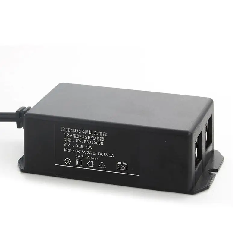 31BC 12V Battery Clip for Cellphone Tablet Car Motorcycle USB Charging Device Vehicle USB