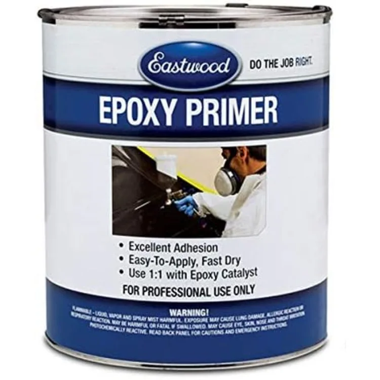 

White DTM Epoxy 1:1 Mixing Steel Aluminum Primer Sealer Quarts