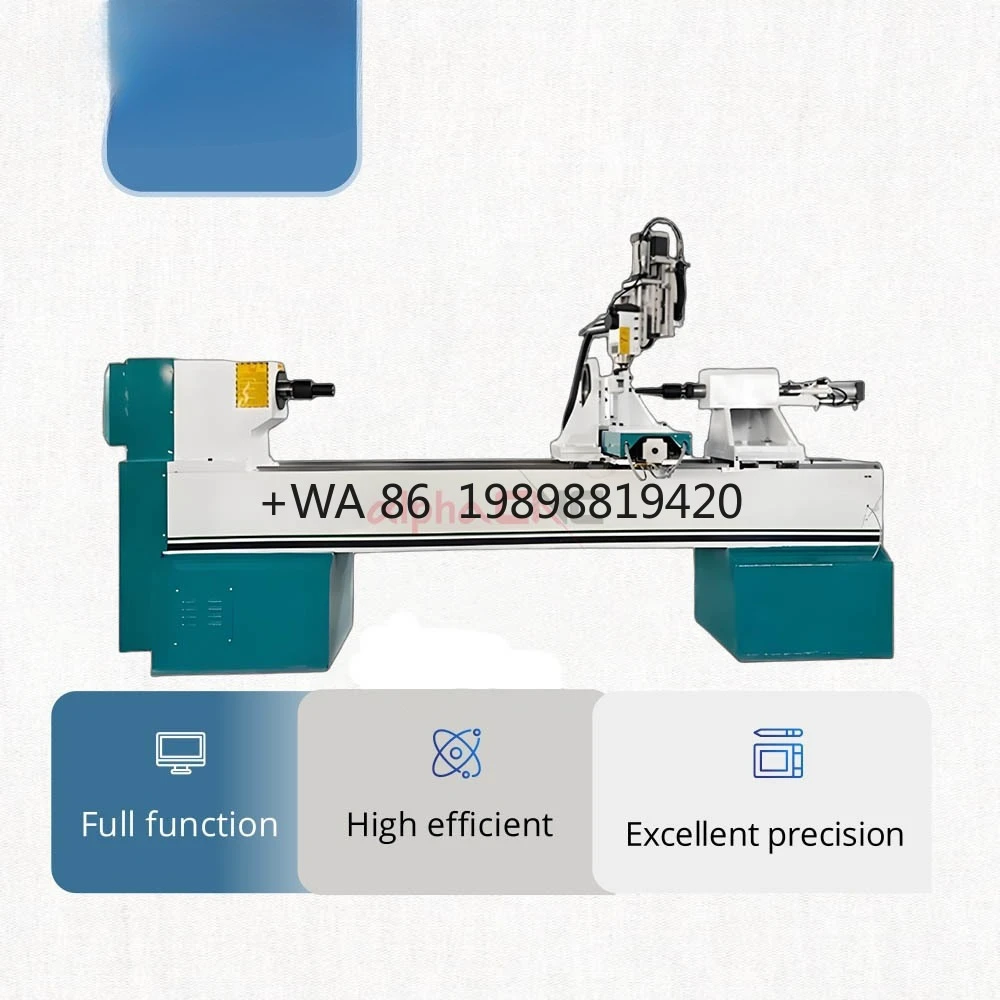 Lathe Machine for Wood Milling and Turning Single Rotary Cnc Lathe for Woodworking  Hot Selling 4 Axis CNC Wood