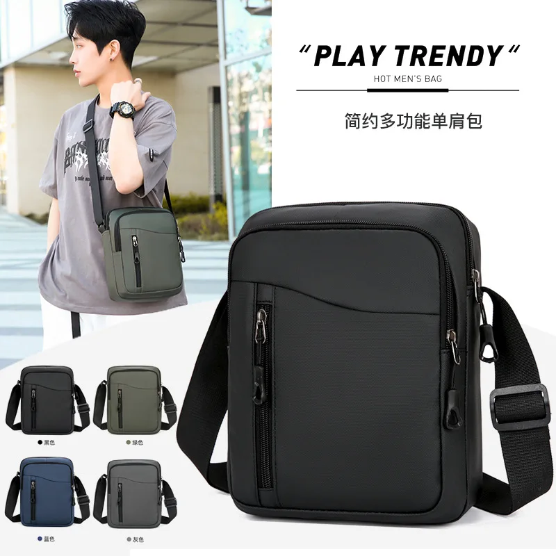 

Men's Shoulder Bag Fashion Cross Shoulder Bag Men's Casual Cross Straddle Backpack Fashion Mobile Small Square Bag