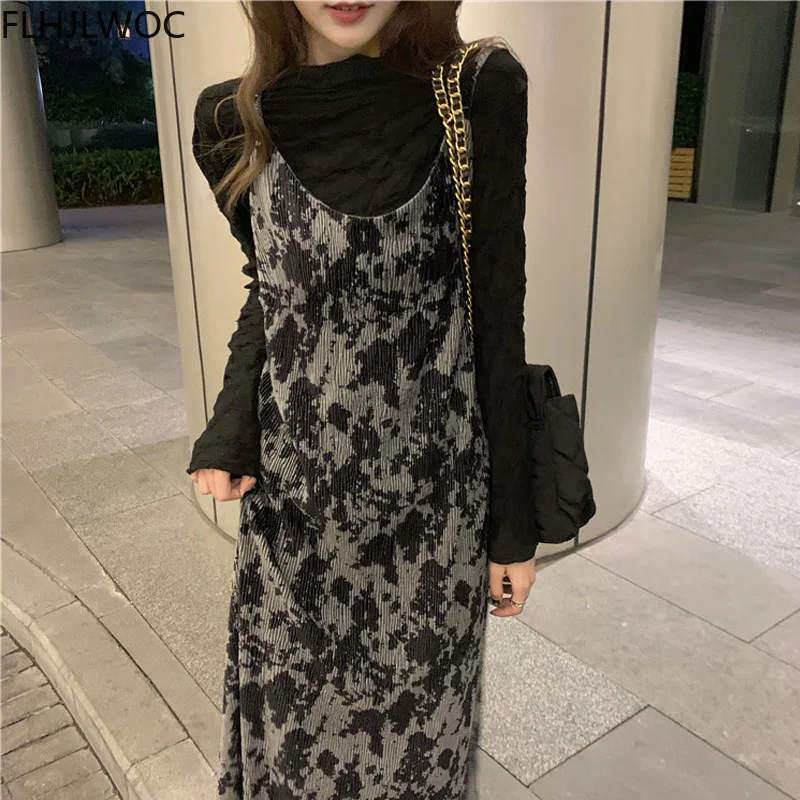 2023 Spring Fenimine Vestidos Women Sleeveless Cute Sweet Date Girls Japan Korea Style Clothes Floral Vintage T Shirt Dress