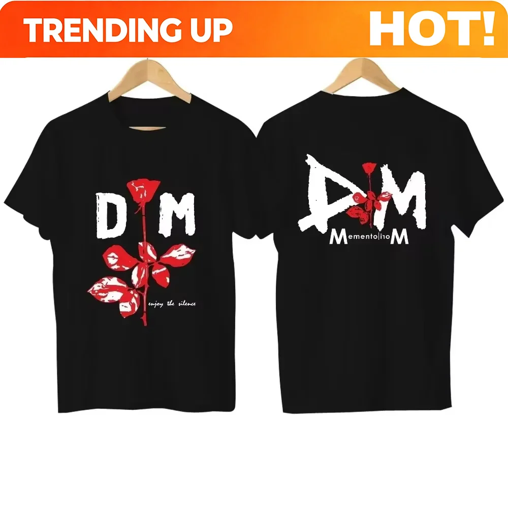 2026 Men's Casual T-Shirt Depeche Memento Mori Mode Printed Shirt Oversized Sports Top Comfortable and Breathable Streetwear