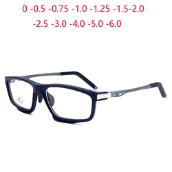 Outdoor Sports Anti Blue Rays Shortsighted Prescription Glasses Women TR90 Spring Hinge Myopes Lunettes  0 -0.5 -1.0 To -4.0