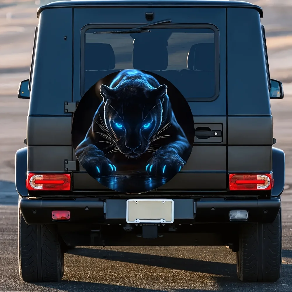 1pc, Universal Leopard-Patterned Spare Tire Covers Made of Versatile And Durable Polyester, Designed for Car Decoration