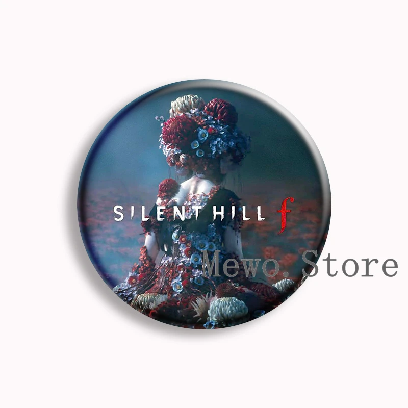 Horror Game Silent Hill F Anime Soft Button Pin Fumiko Mizukami