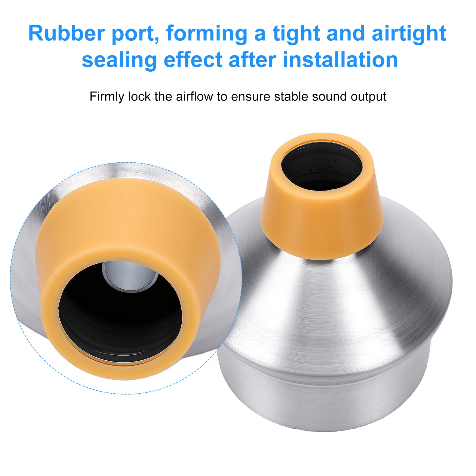 Adjustable Wah Trumpet Mute Bb Trumpet Aluminum Alloy Dynamic Trumpet Mute Sealed Rubber for Standard Trumpet Accessories